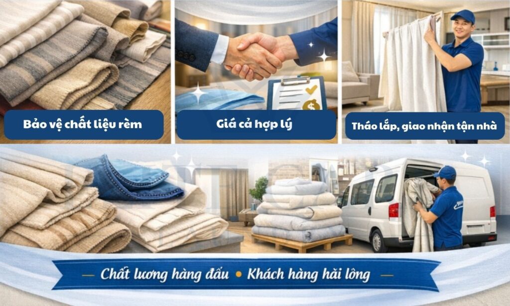 Dịch vụ giặt rèm tháo lắp tận nơi Elite Care Laundry 2
