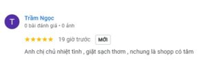 Review dịch vụ giặt sấy gấp gọn của Elite Care Laundry khách hàng Ngọc Trâm Trên Google Maps